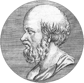 Portrait of Eratosthenes (historical engraving)