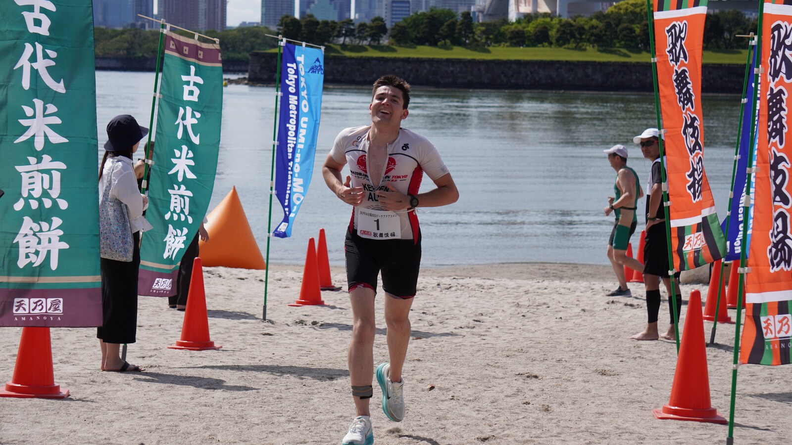 Tokyo triathlon event at Odaiba — athletes